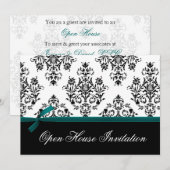 エレガントな企業パーティー招待状 招待状 (正面/裏面)