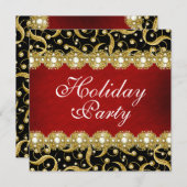 エレガントな休日のパーティ"年末の"機能 招待状 (正面/裏面)