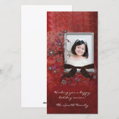 エレガントな休日の写真カード シーズンカード (正面/裏面)