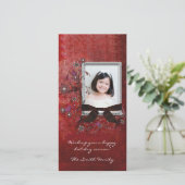 エレガントな休日の写真カード シーズンカード (スタンド正面)