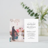 エレガントな伝統的予算の結婚式のお礼 (スタンド正面)