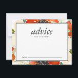 エレガントな伝統 花嫁のためのフラワーデザインアドバイス アドバイスカード<br><div class="desc">エレガントな伝統 冬の花嫁アドバイスカード ダークグリーンの背景  Create the Cutのデザインを使用</div>