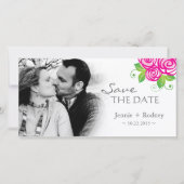 エレガントな保存日付の招待状 セーブザデート (正面)