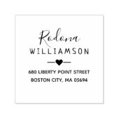 エレガントな個人用返送先住所 セルフインキングスタンプ (デザイン)