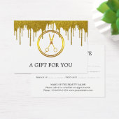 エレガントな偽のゴールドサークルハサミ グリッター ドリップ (デスク)