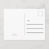 エレガントな偽の大理石の白 モノグラム 引越アナウンス 案内ポストカード (裏面)