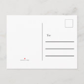 エレガントな偽の大理石の白 モノグラム 移動 案内ポストカード (裏面)