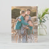 エレガントな偽箔の感謝スクリプト シーズンカード (スタンド正面)