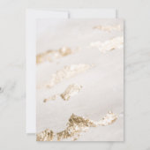 エレガントな偽金箔のウェディング招待状 招待状 (裏面)