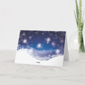 エレガントな光り輝くクリスマスツリー カード (裏面)