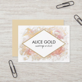 エレガントな光沢がある絵画 名刺