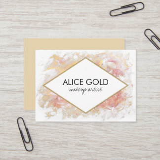 エレガントな光沢がある絵画 名刺