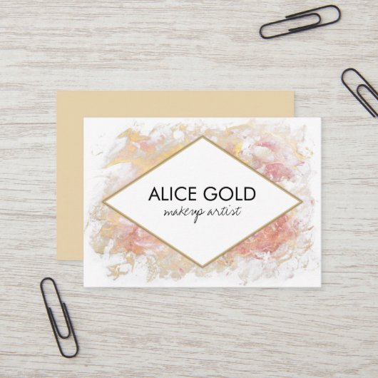 エレガントな光沢がある絵画 名刺 (正面/裏面インサイチュ)