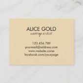 エレガントな光沢がある絵画 名刺 (裏面)