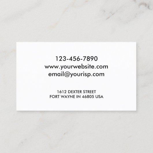 エレガントな写真は|のボートの大尉の上にありました 名刺 (裏面)