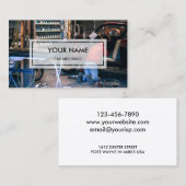 エレガントな写真は|車整備士の上にありました 名刺 (正面/裏面)