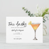 エレガントな写真スクリプト ウェディング セーブザデート (スタンド正面)