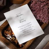 エレガントな写真フレーム結婚式招待状カード 招待状