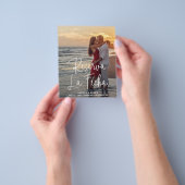 エレガントな写真予算スペイン式結婚式の事前お知らせ チラシ (手)