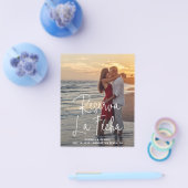 エレガントな写真予算スペイン式結婚式の事前お知らせ チラシ (シングル)