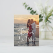 エレガントな写真予算 スペイン語の結婚式の事前お知らせ (スタンド正面)
