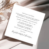 エレガントな写真付きウェディングレセプション 招待状