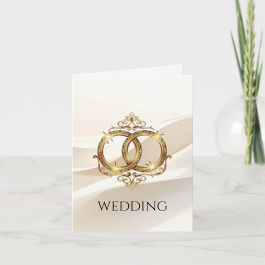 エレガントな写真付き結婚式招待状カード – モダン 招待状 (正面)