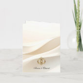 エレガントな写真付き結婚式招待状カード – モダン 招待状 (裏面)