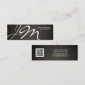 エレガントな写真撮影のダマスク織の名刺 スキニー名刺 (正面/裏面)