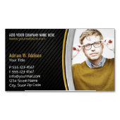 エレガントな写真財政税の会計士の仲介商 マグネット名刺 (正面)