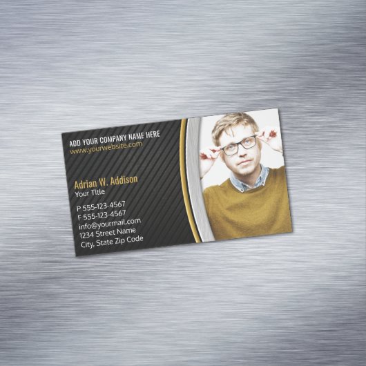 エレガントな写真財政税の会計士の仲介商 マグネット名刺 (インサイチュ)