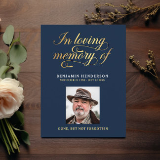 エレガントな写真追悼葬儀祈りカード ポストカード