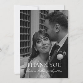 エレガントな写真 ウェディング サンクス カード w ノート