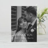 エレガントな写真 ウェディング サンクス カード w ノート (スタンド正面)
