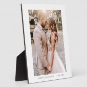 エレガントな写真 ウェディング ポートレート メモリアル フォトプラーク (側面)