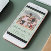 エレガントな写真 ウェディング レセプション セージ 誘 invitation 案内状