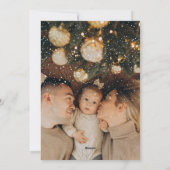 エレガントな写真　コージーなホーム　ホリデーカード シーズンカード (裏面)