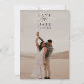 エレガントな写真 シンプルな結婚式 Save The Date セーブザデート (正面)