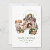 エレガントな写真 ホリデーカード (正面)