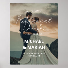 エレガントな写真　リハーサルディナーの前夜 ポスター