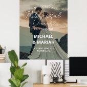 エレガントな写真　リハーサルディナーの前夜 ポスター (ホームオフィス)