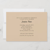 エレガントな写真 卒業パーティー招待状 招待状 (裏面)