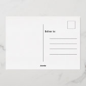 エレガントな写真 卒業パーティー フォイル招待状 箔招待状 (裏面)