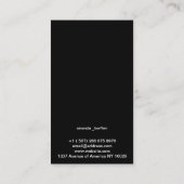 エレガントな写真 名刺 (裏面)