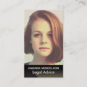 エレガントな写真 名刺 (正面)