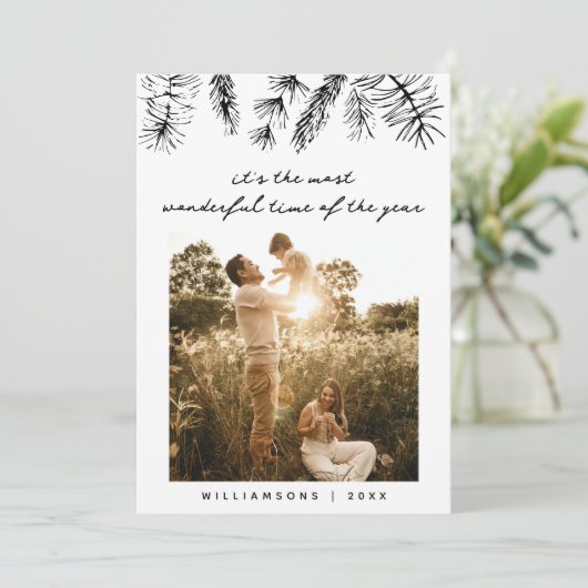 エレガントな写真 松の木 ファミリー クリスマス (スタンド正面)