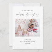 エレガントな写真 2026 カレンダー 新年おめでとう シーズンカード (正面)