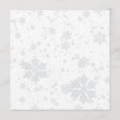 エレガントな冬のウェディングフォト / モノグラム 案内状 (裏面)