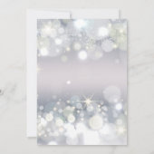 エレガントな冬のウェディング 招待状 (裏面)