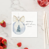 エレガントな冬のブライダルシャワー スタンダードカクテルナプキン (インサイチュ)